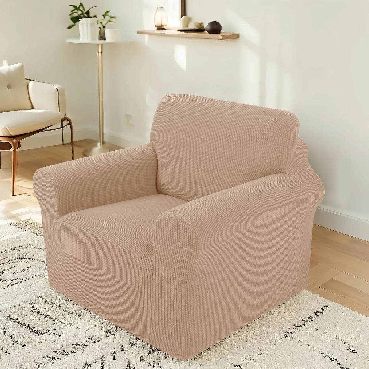 Stretch Couch Covers for Sofa Washable, Large, Chocolate