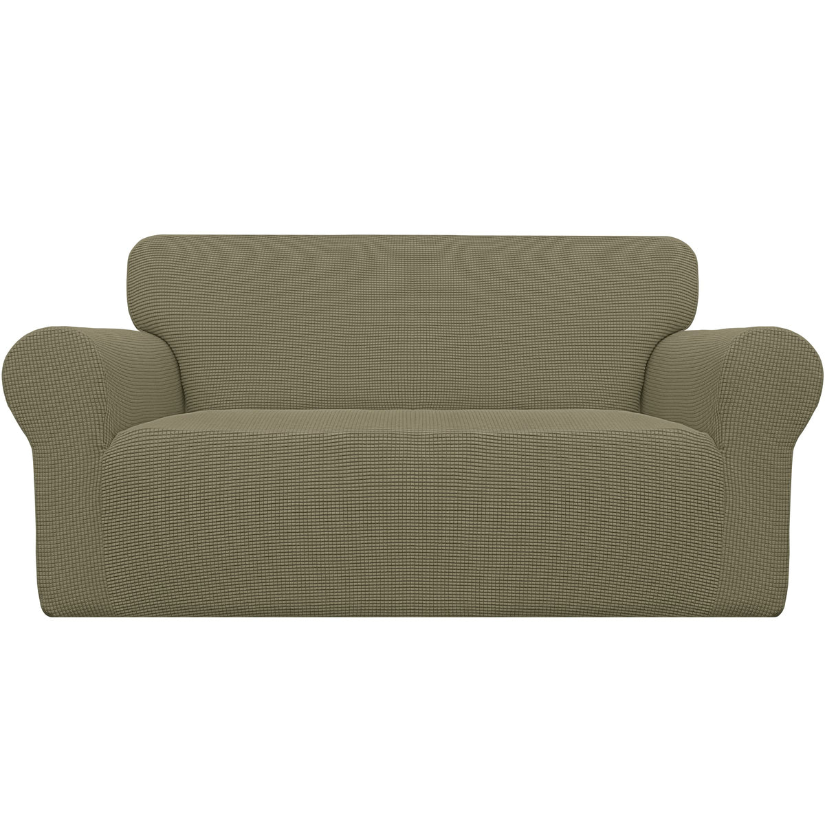 Easy-Going Stretch Loveseat Couch Covers Washable Dark Gray