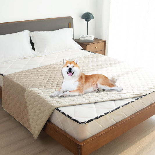 gogobunny Waterproof Pet Blanket for Bed, Washable Couch Cover for Dog Cat