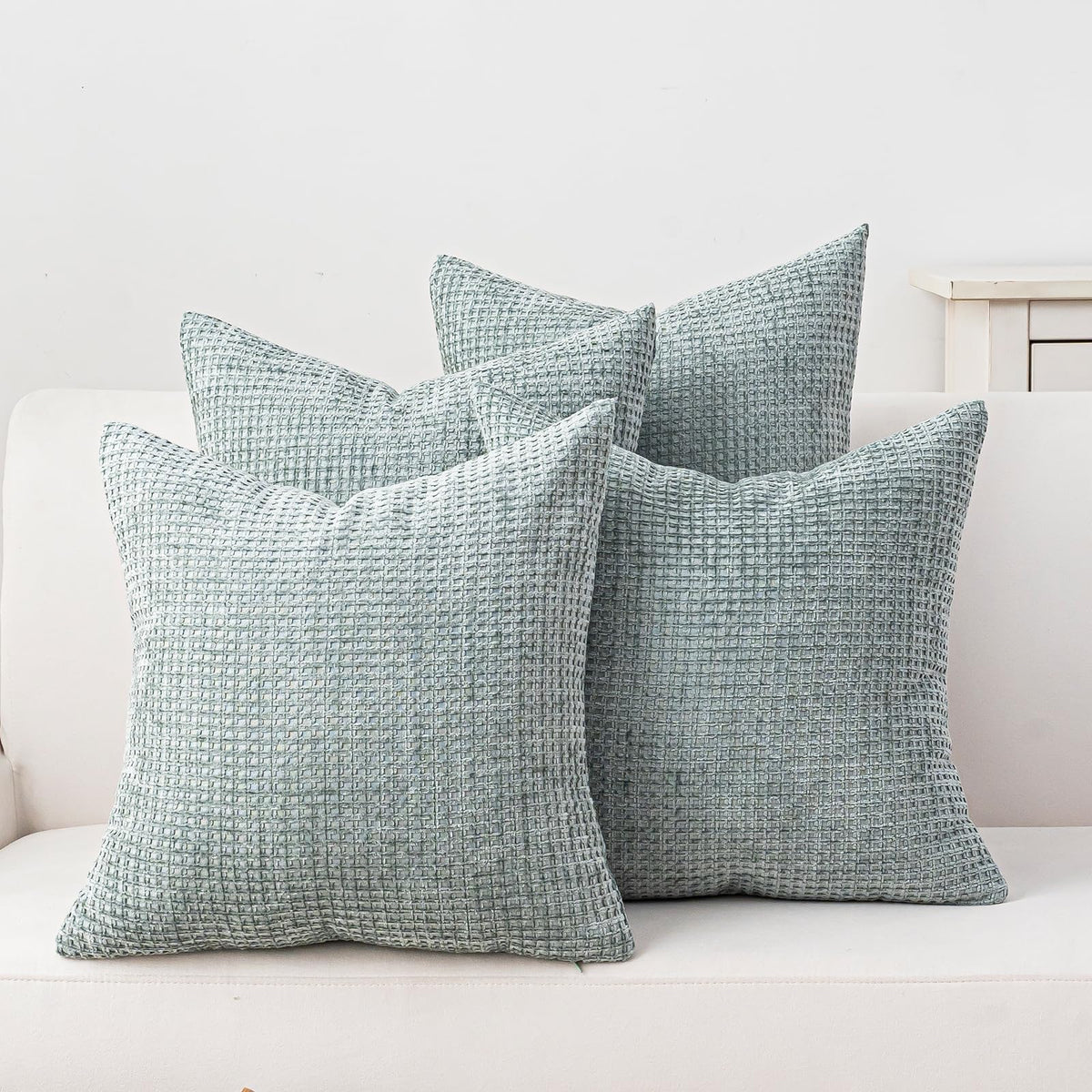 Pack of 4 Throw Pillow Covers 18x18” Boho Cushion Covers for Living Room