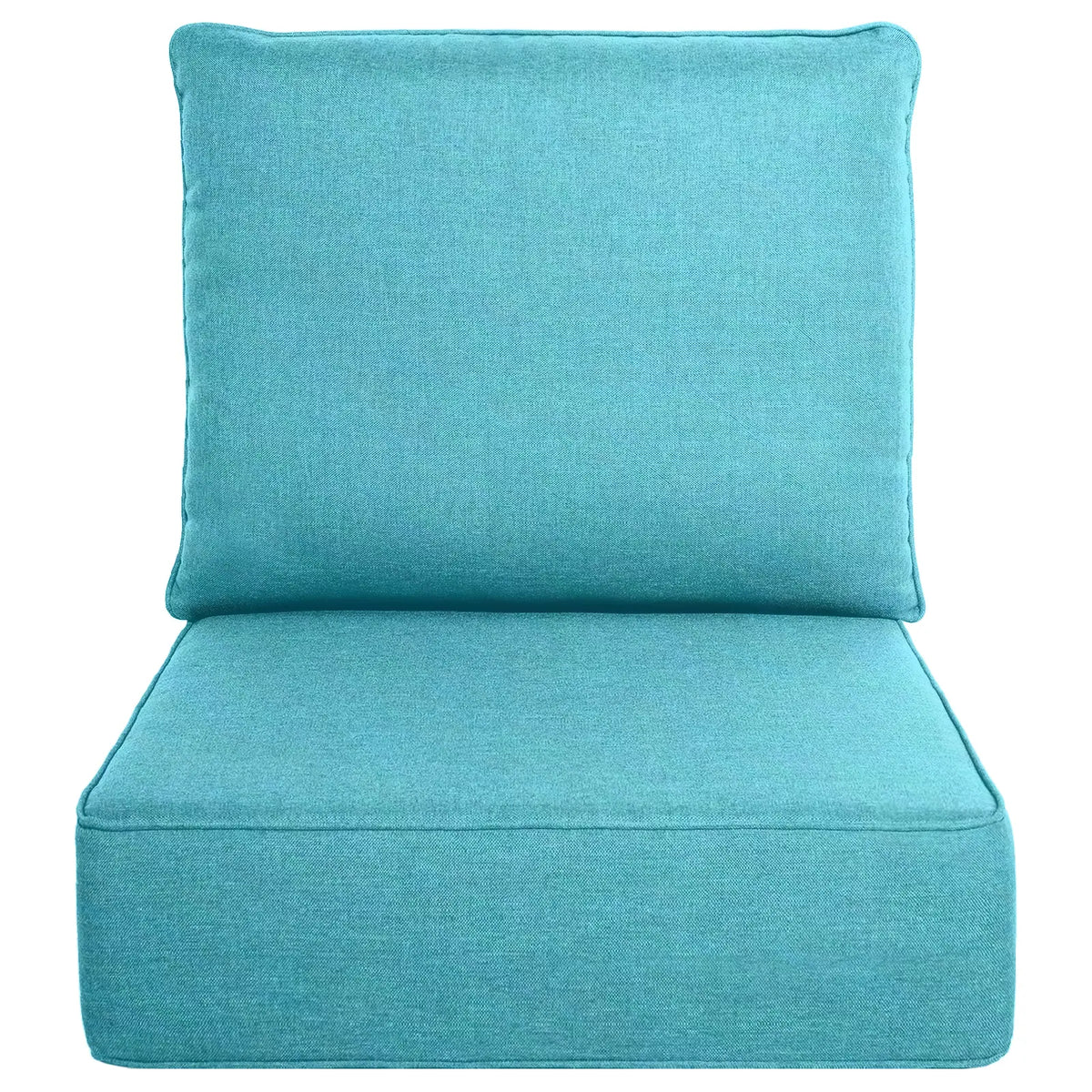 Belord Luxury 6" Thick Cushion Set - 22x24in 28D Sponge Filling, Fade-Resistant, Water-Resistant, Spill-Proof, Removable for Outdoor Chairs, Swing Lounge Cushions, Patio Set Furniture