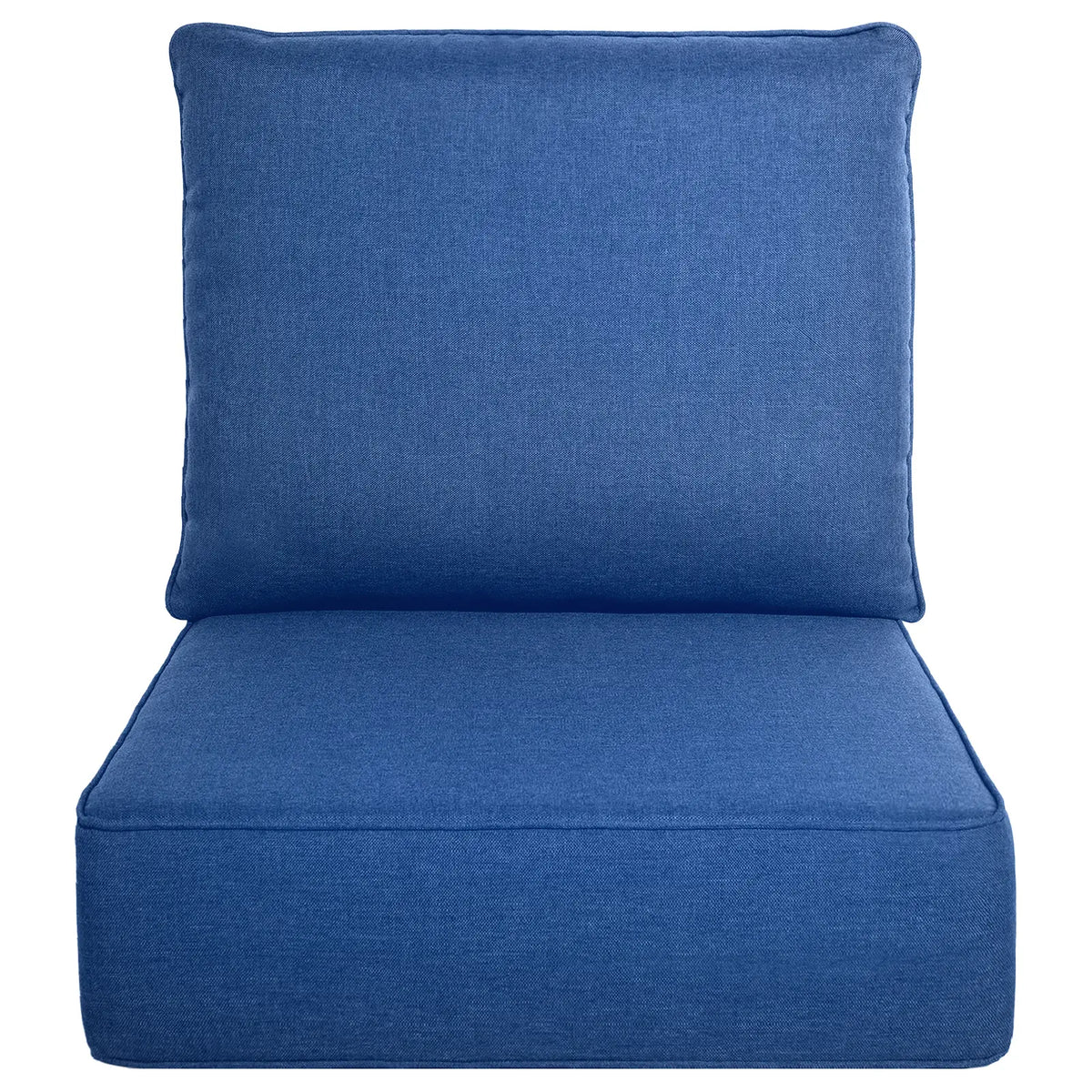 Belord Luxury 6" Thick Cushion Set - 22x24in 28D Sponge Filling, Fade-Resistant, Water-Resistant, Spill-Proof, Removable for Outdoor Chairs, Swing Lounge Cushions, Patio Set Furniture