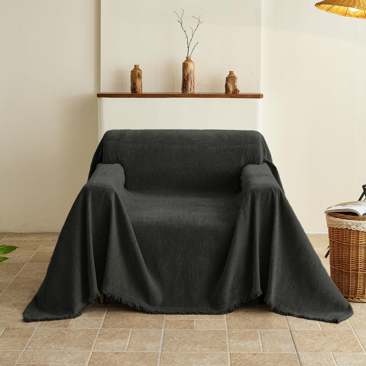 Couch Cover for Sofa, Boho Sofa Covers Washable 3 Cushion for Dogs