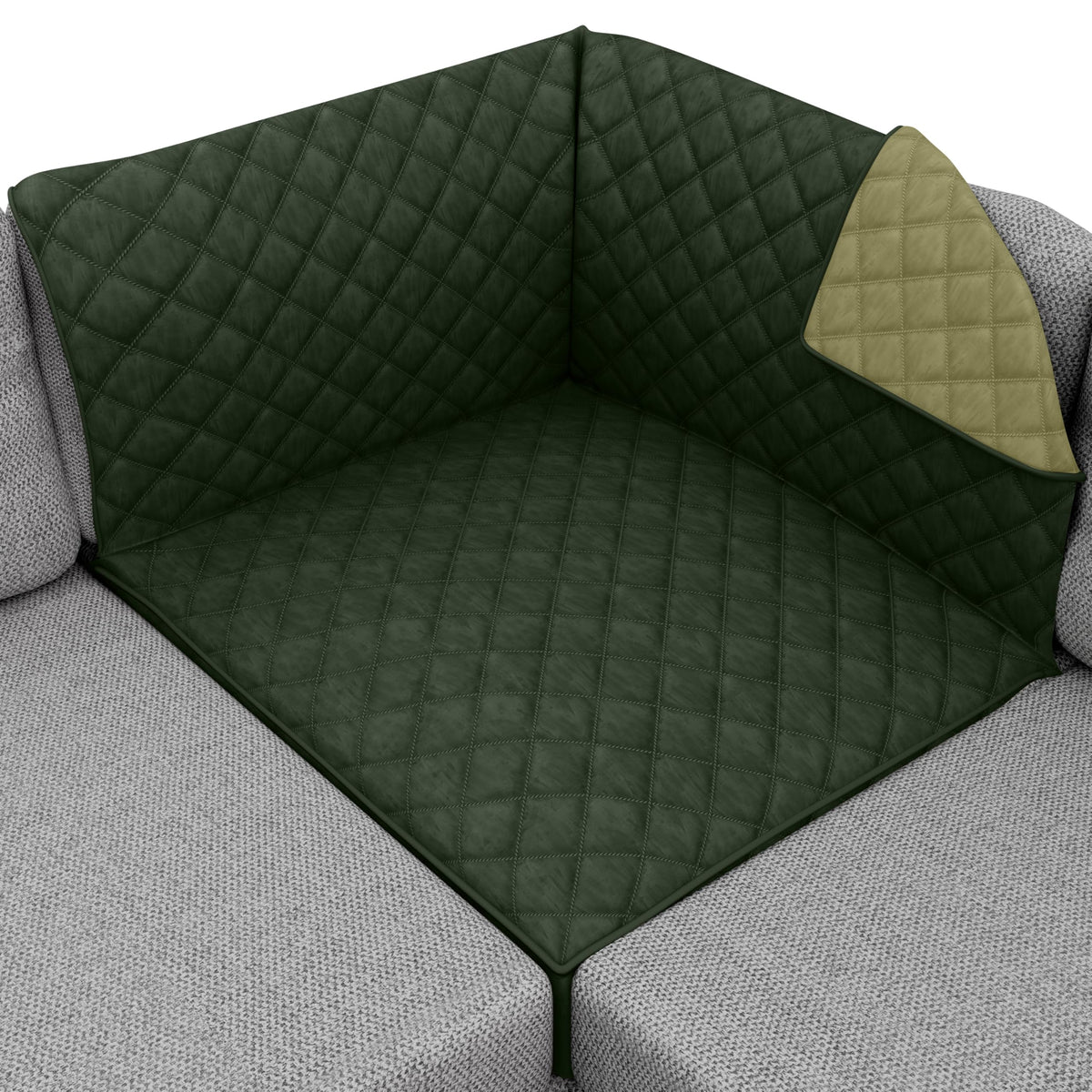 Sofa Shield® Couch Sofa Slip Cover for Dogs with Strap, Navy Sand