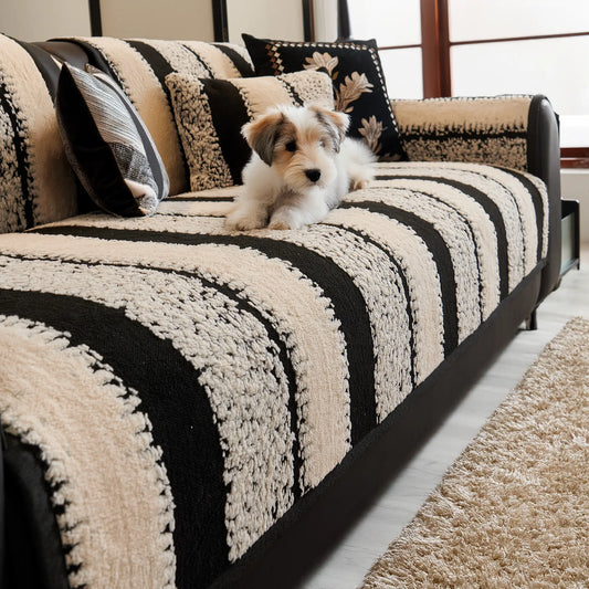 Raybee 1 count sofa cover 2-4 seat, Modern Anti-Slip Bench Cover, Machine Washable, Pet Friendly, Soft Comfortable Furniture Protector, Couch Towel Mat for Home, Living Room, Dormitory, Hotel