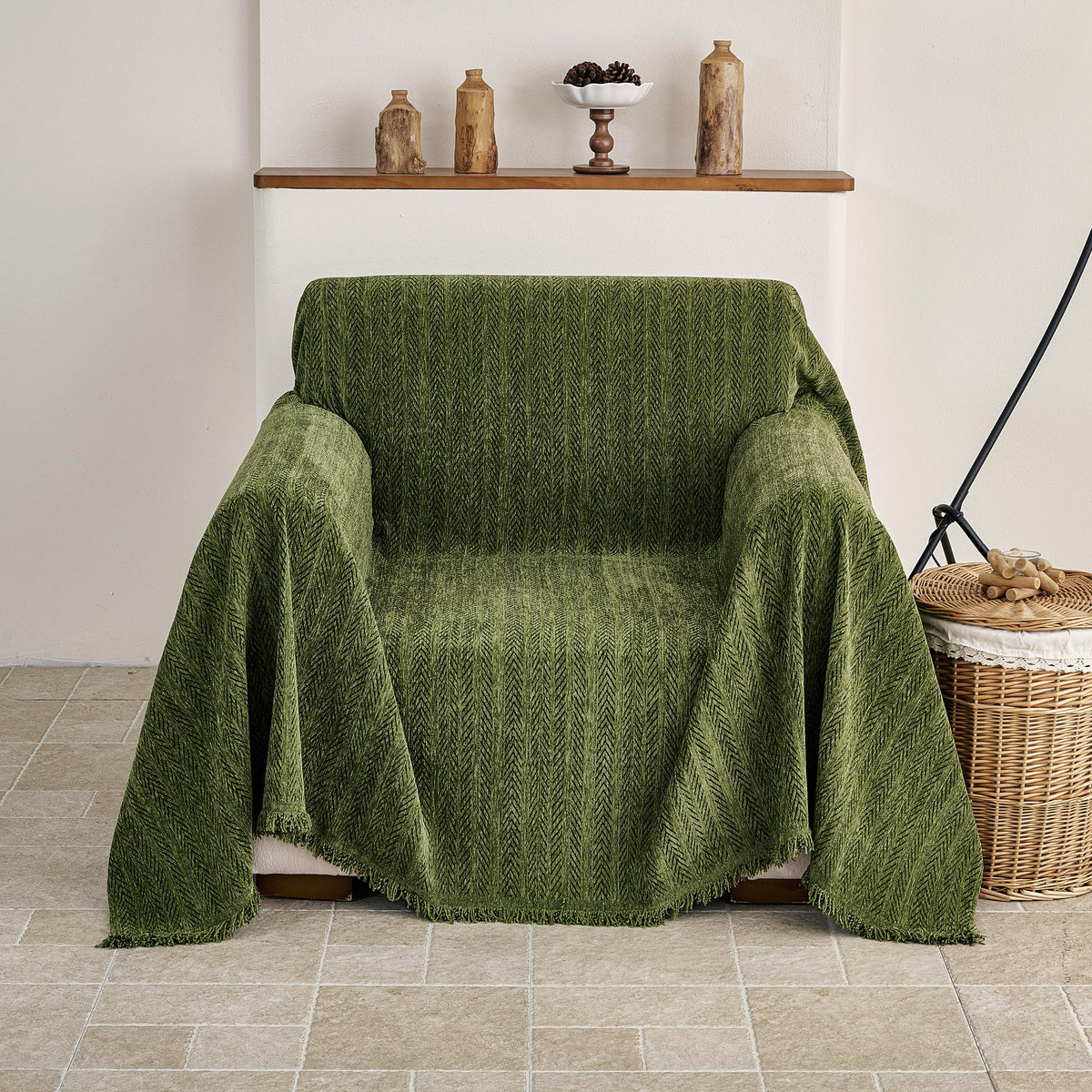 Couch Cover for Sofa, Boho Sofa Covers Washable 3 Cushion for Dogs