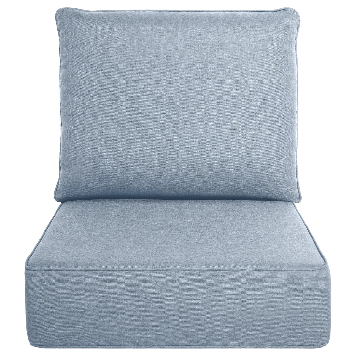 Belord Luxury 6" Thick Cushion Set - 22x24in 28D Sponge Filling, Fade-Resistant, Water-Resistant, Spill-Proof, Removable for Outdoor Chairs, Swing Lounge Cushions, Patio Set Furniture
