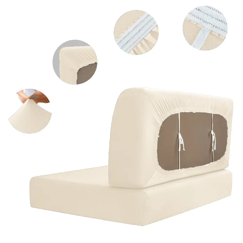 2 Pcs/set RV Dining Table Sofa Cover, Solid Color Breathable Dustproof Camper Sofa Cover, Removable All-season Protective Cover, Camper Van Sofa Cover, Sofa Slipcover, Washable Sofa Covers, Couch Slipcover, Cover For Couch