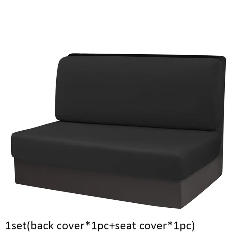 2 Pcs/set RV Dining Table Sofa Cover, Solid Color Breathable Dustproof Camper Sofa Cover, Removable All-season Protective Cover, Camper Van Sofa Cover, Sofa Slipcover, Washable Sofa Covers, Couch Slipcover, Cover For Couch