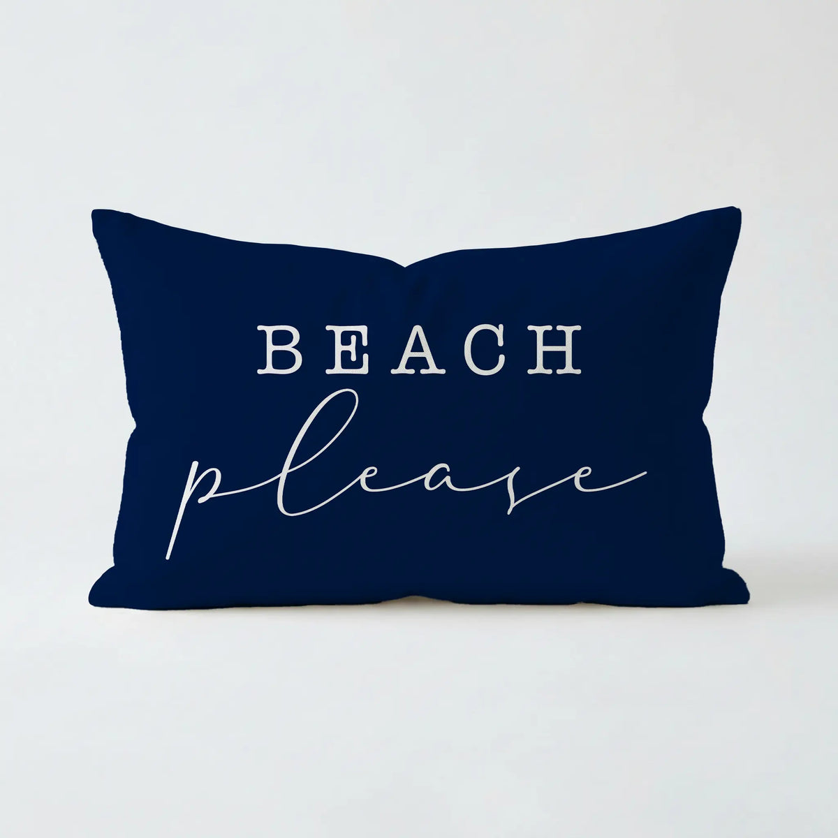 Beach Please Pillow, Indoor Outdoor Throw Pillow with Insert, Beach House Decor, Coastal Gift, Summer Patio Pillow, Beach Lover Gift