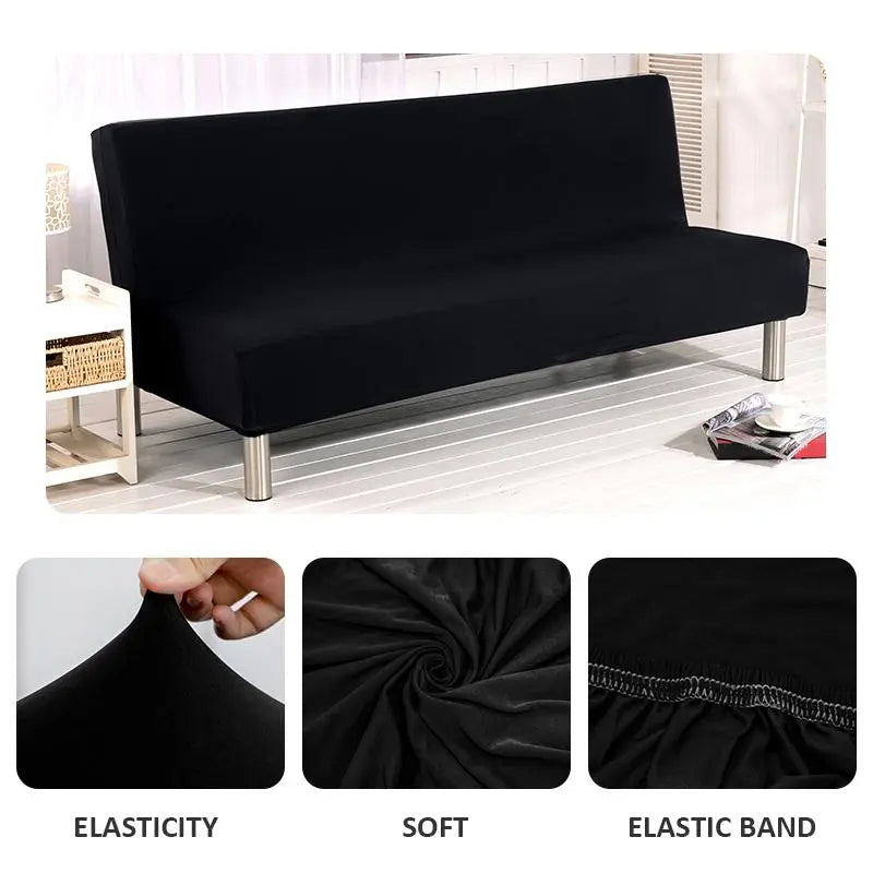 Solid Color Sofa Cover, Stretch Sofa Cover, Elastic Sofa Slipcover, Couch Cover, 1 Count Foldable Sofa Bed Cover, Dustproof Sofa Slipcover, Sofa Protector for Home Living Room, Bedroom